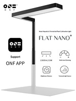 Lampe LED compacte de luxe pour plantes aquatiques ONF, compatible avec les applications, 1300 Lm/15W, éclairage d'aquarium dimmable pour terrarium planté