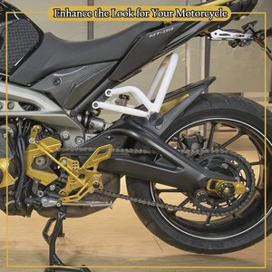 XXUN-piezas de repuesto para motocicleta, juego de pies traseros ajustables para Yamaha <span class=keywords><strong>MT</strong></span>-<span class=keywords><strong>09</strong></span>, FZ-<span class=keywords><strong>09</strong></span>, <span class=keywords><strong>MT</strong></span> <span class=keywords><strong>09</strong></span>, FZ09, <span class=keywords><strong>2013</strong></span>, 2014, 2015, 2016 - Product Image 4