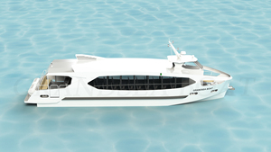 समुद्र तट और नदी के लिए 20 मीटर एल्यूमीनियम नौका नई शर्त डीजल ईंधन यात्री जहाज बिक्री के लिए उपलब्ध - Product Image 3