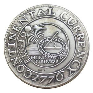 Riproduzione di Monete Americane Antiche 1776 1 Dollaro Controvento, Monete Commemorative Placcate in Argento - Product Image 1
