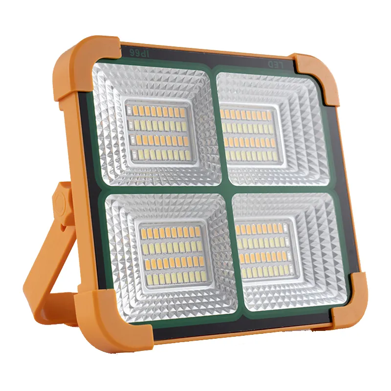 Luz DE EMERGENCIA LED portátil con lámpara de camping de alto brillo reflector solar al aire libre Luz de camping solar LED