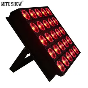 MITUSHOW projecteurs LED 25x10W RGB 3in1 Matrix COB Blinder corps en aluminium lumière pour projecteur IP20 évalué pour une utilisation sur route