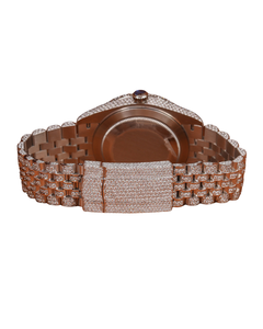 Relojes de Cuarzo con Diamantes Moissanite de Claridad VVS Completamente Engastados, Más Vendidos, Precio al por Mayor, Pantalla Azul Inteligente, Acero Inoxidable - Product Image 4