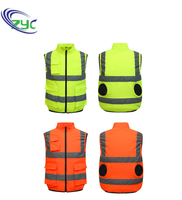 Gilet de travail réfrigérant climatisé avec ventilateur, bandes réfléchissantes, logo personnalisé, pour l'été, les températures élevées, usage industriel extérieur