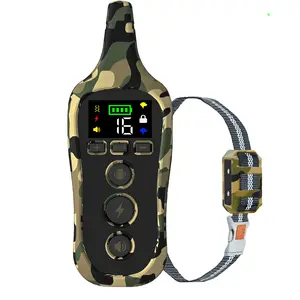 Collier électrique de dressage de chien à ultrasons de 800M avec écran LCD, Vibration Anti-aboiement, télécommande Rechargeable pour chiens