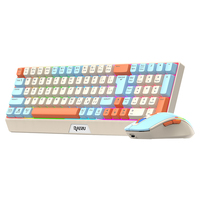 RAIKU R908 Wireless Gaming Keyboard and Mouse Set Dual Mode 2.4G Rechargeable Rainbow Backlit for PC Gamer