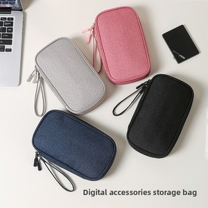 Sac de rangement portable étanche à motif anti-grains avec fermeture éclair pour câble de données, batterie externe, clé USB et écouteurs - Product Image 3