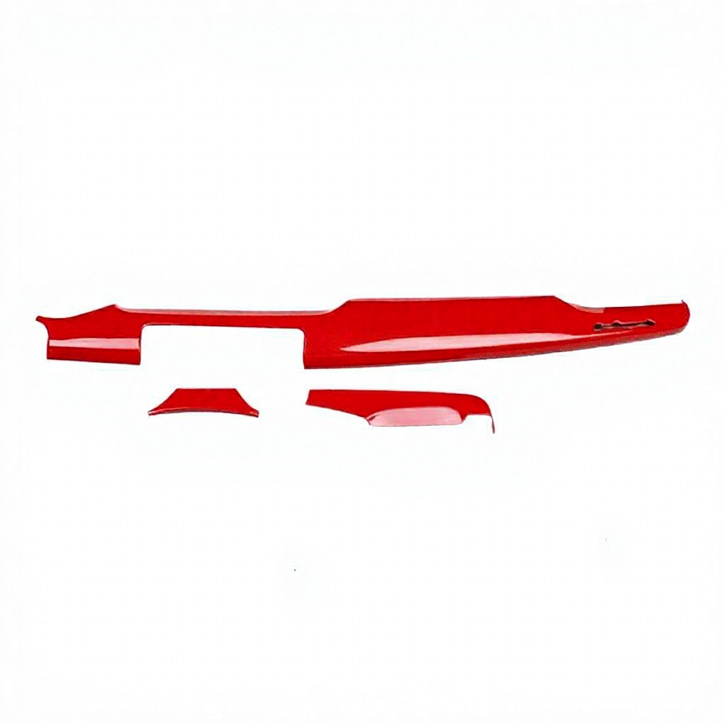 Ensemble de réception Présidents 3 pièces, fibre de carbone rouge, avec étiquette.
