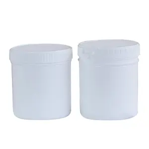 Plastic Opslag Container Food Grade Moer Verf Lijm Cosmetische Verpakking Fles Goede Afdichting Wit Zwart Honing Cookie Pot Met Deksel