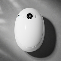 Nouveau design en forme d'oeuf rond une pièce sans réservoir capteur automatique rinçage bidet électrique salle de bain intelligente automatique cuvette de toilette intelligente