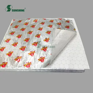 Restaurantes Fast BBQ Hot Food Foil Paper Honeycomb Silver Isolated Wrap For Burger Sandwich Embrulho Papel