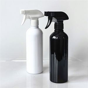 Free Sample Empty 17oz 500ml Black Plastic Trigger Spray <b>Bottle</b> for Chemicals Cleaning - Product Image 3