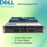 Vente en gros - Nouveau serveur en rack Dell PowerEdge R770 2U DDR5 pour l'intelligence artificielle (IA) avec deux processeurs Intel Xeon 6 P-core - Original