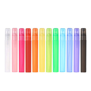 <b>5ml</b> 10ml 15ml PP Plastic <b>Perfume</b> Colorful Screen Printed Cylinder Pump Sprayer <b>Bottle</b> - Product Image 1