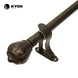 Support de <span class=keywords><strong>tringle</strong></span> à <span class=keywords><strong>rideau</strong></span> mural KYOK – <span class=keywords><strong>Fixation</strong></span> extérieure, design simple, durable, couleur optionnelle - Product Image 6