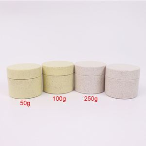 Pcr Jars Jar Wheat Straw Pcr Cosmetic 200G Jars Biodegradable Plastic Jar