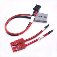Conducteur en cuivre pur 50A câble de batterie de connecteur rapide M8 à courant élevé pour le câble de batterie positif de charge de véhicule