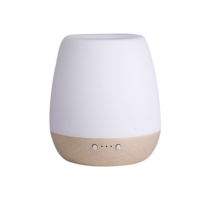 Humidificateur ultrasonique électrique intelligent portable à LED, diffuseur d'arômes personnalisable, verre, bois, parfum, air, capacité de 180 ml, 12 W