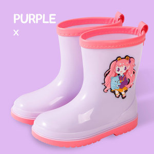 Großhandel wasserdichte Kleinkind Mädchen und Jungen Kunststoff Kinder Gummistiefel Regen gummistiefel für Kinder - Product Image 2