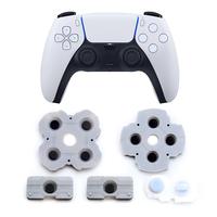 Kit de boutons en caoutchouc souple de remplacement pour manette PS5 DualSense, accessoires de jeu en silicone conducteur LR
