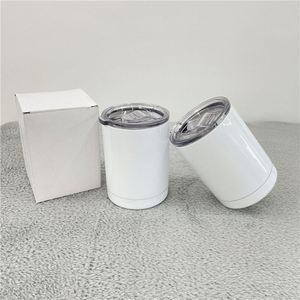 Gobelet isotherme en acier inoxydable haute résistance, blanc, 10 oz, anti-fuite, pour impression par sublimation à chaud - Product Image 1