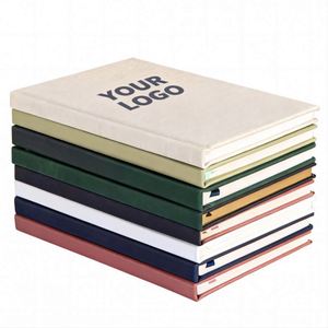 Agenda de Oficina A5/A4 2025 con Cubierta de Lino y PU, Libro de Votos Matrimoniales Personalizado con Diario Impreso, Regalo - Product Image 1