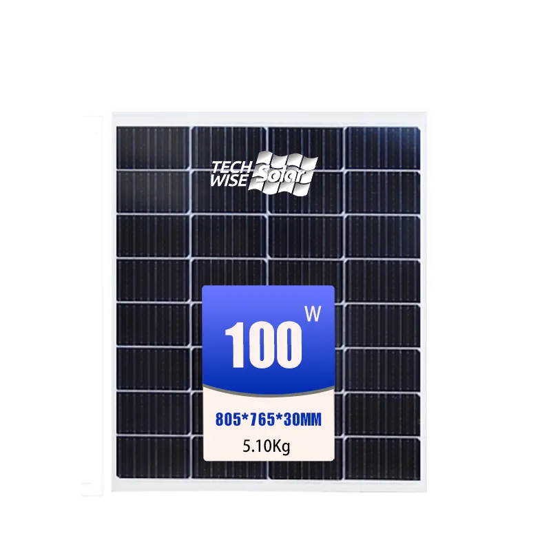 Panneaux solaires mono 20W 40W 50W 80W 100W 150W 180W 200W 250W monocristallin prix de gros panneaux solaires thermiques à vendre