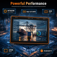 Tablette industrielle robuste 10,1 pouces 4+64 Go Android 11 MTK8788 IP68 étanche NFC Lecteur de codes-barres 2D pour le suivi des actifs