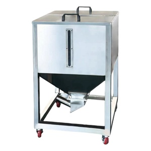 Baril et réservoir de stockage amovibles en acier inoxydable pour granulés plastiques et matières premières des machines auxiliaires de moulage par injection - Product Image 4