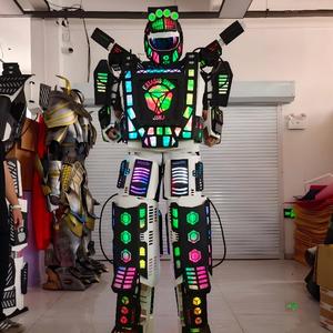 Costume de <span class=keywords><strong>robot</strong></span> LED pour cosplay, en matériau EVA, 2,7 m, géant, corps entier, éclairage RGB multi-zones, pour défilés en centre commercial, spectacles sur scène, cosplay - Product Image 1