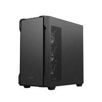 Boîtier PC Gamer GALAX War Hammer Vertical Mid Tower en Acier avec Panneau Latéral en Verre Trempé et Bande Lumineuse ARGB Frontale Noir