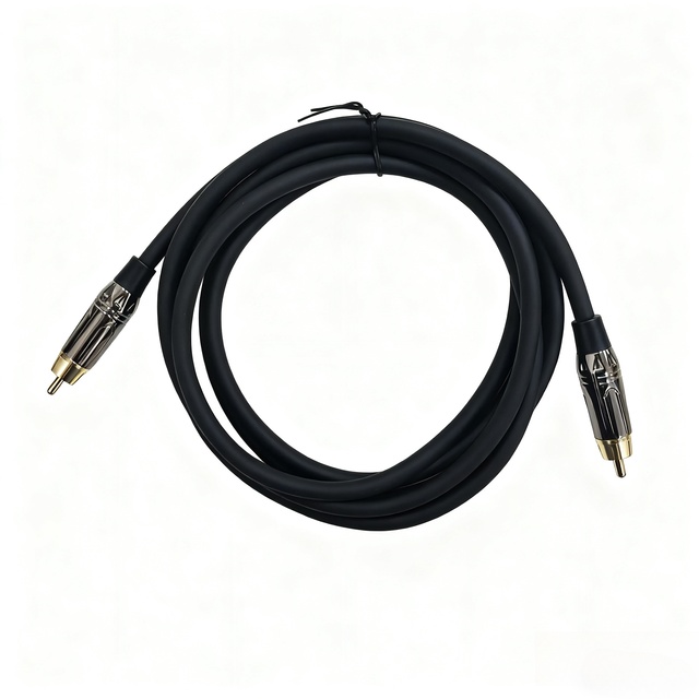 Professional High Quality Pure Copper RCA Audio Cable-1.5m Clear Sound Transmission for Car Stereo Multimedia