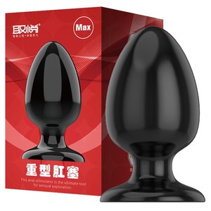 Giocattoli Anali in TPE Nero in 6 Misure, Enorme Massaggiatore Prostatico e <span class=keywords><strong>Plug</strong></span> Anale per Donne e Uomini - Product Image 1