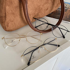 Monture de lunettes Qianai œil de chat, ronde moyenne, anti-lumière bleue, pour femmes, verres optiques en acétate, origine Taizhou - Product Image 5