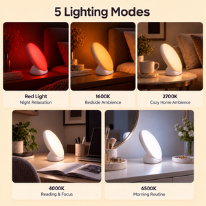 <span class=keywords><strong>Veilleuse</strong></span> LED à intensité variable avec minuterie de 15, 30, 45, 60 minutes, 5 niveaux de luminosité, <span class=keywords><strong>veilleuse</strong></span> de chevet pour chambre d'<span class=keywords><strong>adulte</strong></span> - Product Image 2