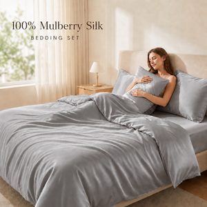 Oferta Especial: Juego <span class=keywords><strong>de</strong></span> Sábanas y Fundas <span class=keywords><strong>de</strong></span> Almohada <span class=keywords><strong>de</strong></span> <span class=keywords><strong>Seda</strong></span> <span class=keywords><strong>de</strong></span> Morera 100% Orgánica y <span class=keywords><strong>Natural</strong></span>, Personalizadas y al por Mayor, para un Sueño Reparador - Product Image 6