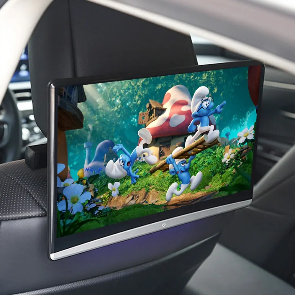 Jmance 새로운 스마트 9 인치 Ips 터치 스크린 베개 유니버설 뒷좌석 엔터테인먼트를위한 안드로이드 9 LCD 자동차 머리 받침 모니터