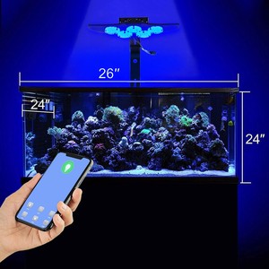 Haute luminosité Marine LED Fish Tank <span class=keywords><strong>Aquarium</strong></span> lumière spectre complet LED <span class=keywords><strong>Aquarium</strong></span> lampe gradation App télécommande - Product Image 3