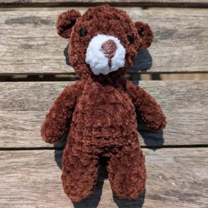 <span class=keywords><strong>Orsetto</strong></span> <span class=keywords><strong>Amigurumi</strong></span> all'uncinetto in peluche, fatto a mano, morbido giocattolo per dormire, regalo personalizzato per baby shower per bambini - Offerta imperdibile - Product Image 3