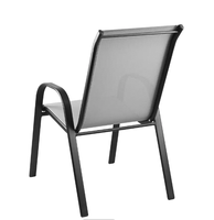 Best-seller Chaise de bistro à armature en acier bon marché Chaise de jardin en maille Chaises de patio d'extérieur