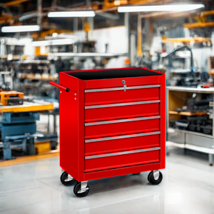 Hot Sell OEM/ODM/OBM Red Black Blue <b>Rolling</b> <b>Tool</b> Cabinet Small Workshop Drawers Drawer Toolbox Lockable Waterproof Anti-Theft - Product Image 3