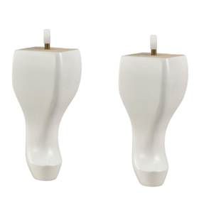 Pieds de remplacement pour meubles en bois massif de style Mid-Century, robustes, faciles à installer, pieds ronds pour usage domestique - Product Image 2