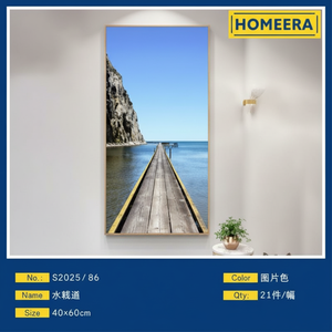 All'ingrosso 40x60cm arte di cristallo con cornice in oro nero 24 pezzi cofanetto per l'arredamento della casa - Product Image 1