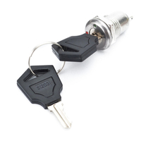 Interrupteur à clé électronique en acier inoxydable de 12 mm, interrupteur de verrouillage marche/arrêt, interrupteur de sécurité pour téléphone, interrupteur d'alimentation, 12*21 mm, 2 broches S1203