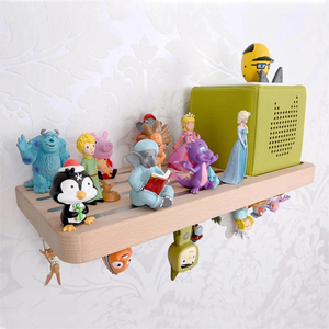FSC BSCI personnalisé enfants enfants mural couleur Beige 60 tonies bois de hêtre massif Toniebox boîte à musique étagère - Product Image 4