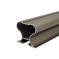Profil de cadre de garde-robe en aluminium série 6063 T5 personnalisé noir mat et or rose