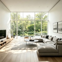 Solution de meubles sur mesure de luxe de style nordique minimaliste pour toute la maison, armoire intégrée sur mesure, meuble de rangement TV pour projets résidentiels