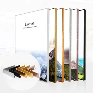 Geëxtrudeerde Aluminium Metalen Decoratie Structuren Muur Foto Foto Accessoires Frames Profiel Voor Frame