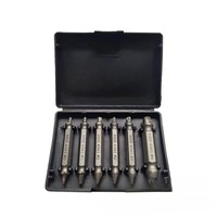 4 pièces ensemble d'extracteur de vis utilisation pour robinet endommagé Triangle Valve boulon glissement filetage outil pilote Bit Double tête vis fil dissolvant