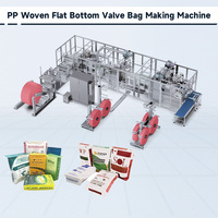 Ligne de production automatique de sacs à valve en PP tissé 25kg 50kg 100kg, machine de fabrication de sacs à valve en film PP tissé avec métier à tisser circulaire par extrusion